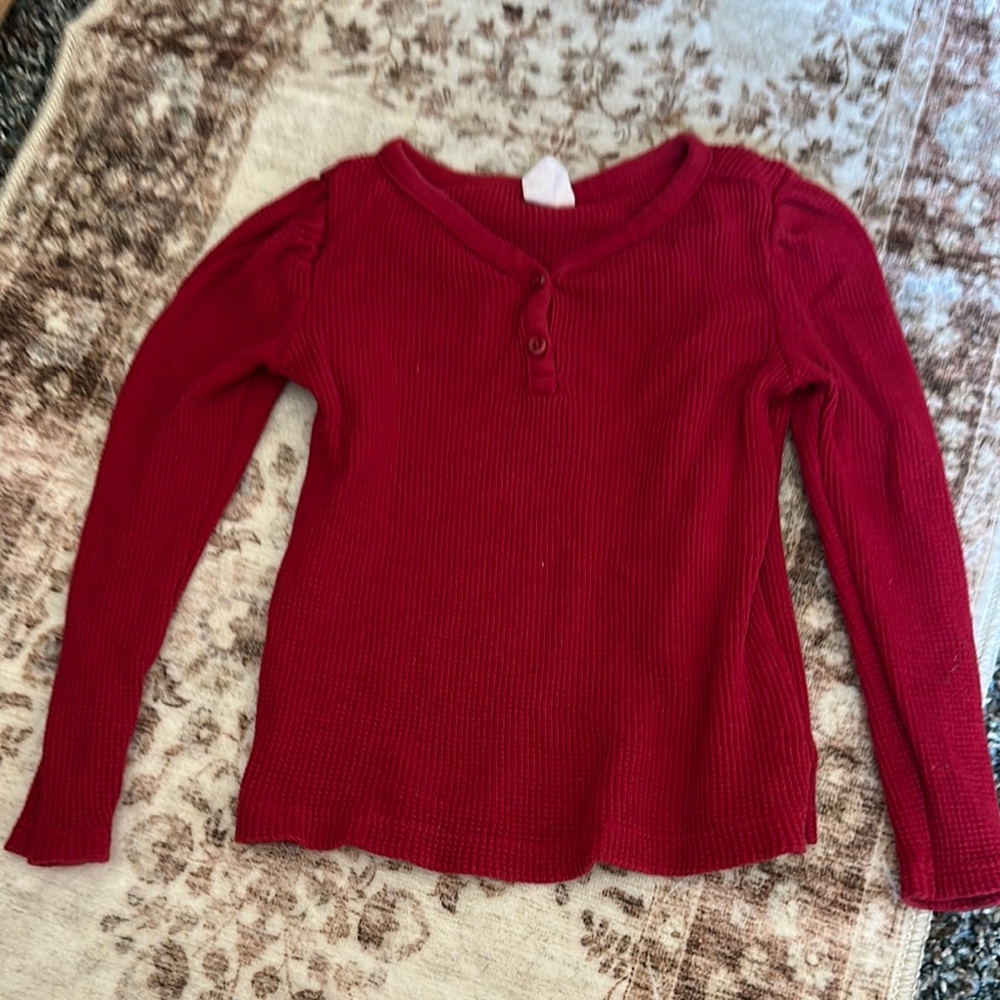 GAP Kids Red Long Sleeve Tee